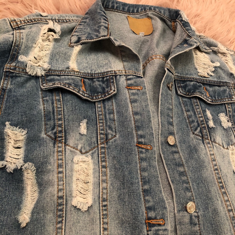 Distressed Denim Jacket! - image 4
